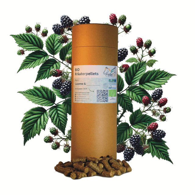 BIO Kräuterpellets + Beikraut Brombeerblätter, Einzelfuttermittel