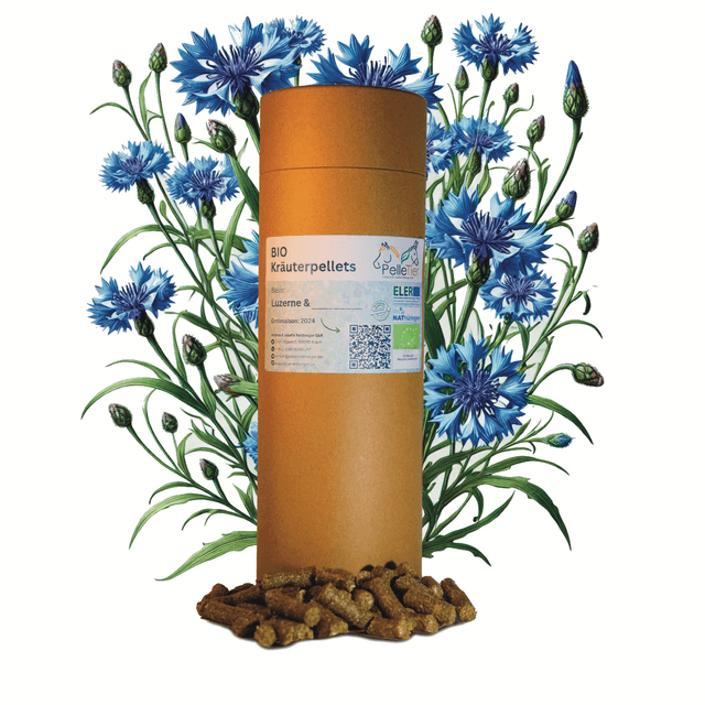BIO Kräuterpellets + Beikraut Kornblume, Einzelfuttermittel